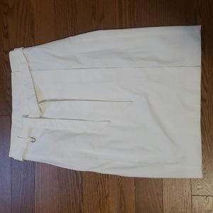 MaxMara Vintage White Pencil Skirt With Belt
